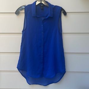 USED H&M women’s tunic top, sleeveless.